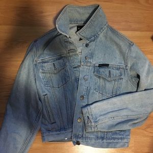 women’s harley davidson jean jacket medium